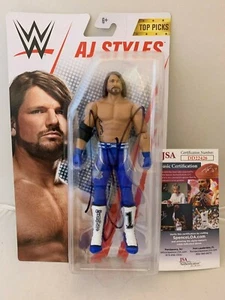 AJ A.J. Styles signed WWE Elite Top Picks Action Figure 2 JSA Authenticated - Picture 1 of 2