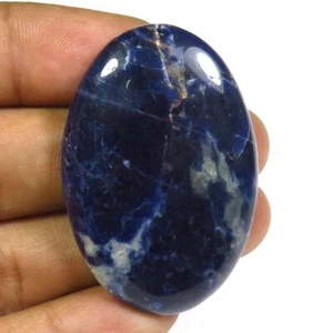 Sodalite Oval Cabochon 43x28 mm 52 Cts Natural Blue Sodalite Gemstone DIY SL-118 - Picture 1 of 9