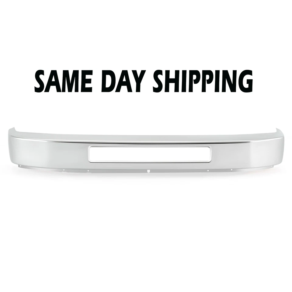 Chrome Front Bumper Face Bar For 2008-2019 Ford Econoline E150 E250 E350 E450 Foto 1 de 4