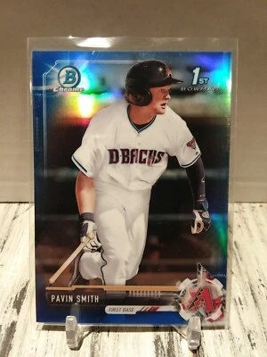 NON AUTO 2017 Bowman Chrome 1st Pavin Smith Blue Refractor 138/150 DBacks ROOKIE - Image 1 of 2