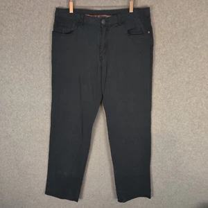 Tommy Bahama Men Jeans 36x32 Solid Blue Dark Wash Straight Leg Cotton Blend - Picture 1 of 14