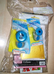 Nuevo Kit Clásico de Artesanía de Navidad Dorado - Sobres de Tarjetas Perforar Vitela Pegatinas - Imagen 1 de 7