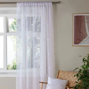 Voile Net Curtain Panel 100% Polyester Zara by Appletree in - Picture 1 of 3