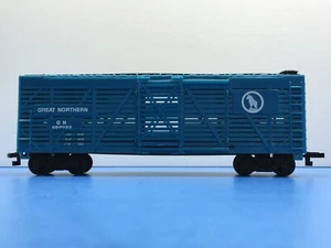 HO "Great Northern" 40' Livestock Cattle Freight Train / 582033 Blue Version #2 - Picture 1 of 12