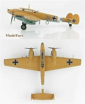 Hobby Master 1:72 Messerschmitt Bf 110E Luftwaffe 7./ZG 26 3U+OR Libya 42 HA1815 - Image 1 of 4