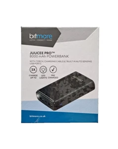 8000mAh Battery Powerbank for Mobile Phones with Torch, Cable and 2 Built in USB - Picture 1 of 2