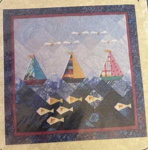 Vtg Rare Alicia's Attic SEA-FARING FUN Quilt 1996 Pattern only - Picture 1 of 3