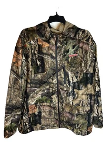 Mossy Oak Jacket Mens 3X Camo Break Up Country Scent Factor Hunting Hooded Zip - Picture 1 of 12