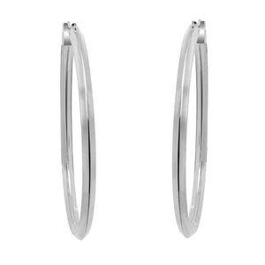 Tiffany & Co. Round Hoop Earrings 925 Sterling Silver - Picture 1 of 5