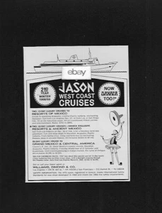 JASON CRUISE LINES - EPIROTIKI LINES WESTKÜSTE/MEXIKO KREUZFAHRTEN SS JASON 1968 AD  - Bild 1 von 1