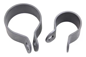 FRONT EXHAUST PIPE CLAMP SET for Harley 1936 & 1947 Knucklehead 1061-36 1062-36 - Picture 1 of 4