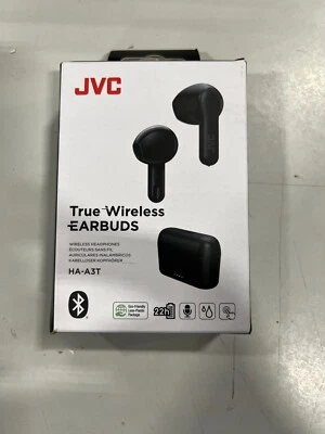 JVC True Wireless Earbuds (Black) HA-A3T With Charging Case  and Cord - Image 1 of 2