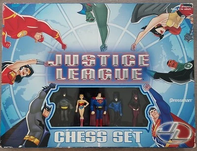 Justice League Chess Set DC Comics Pressman 2004 JLA Adventures Super Heroes - Image 1 of 4