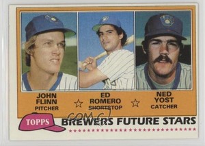 1981 Topps Future Stars John Flinn Ed Romero Ned Yost #659 Rookie RC