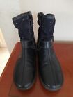Moshulu Ladies Navy Blue Leather/Suede Zipped Ankle Boots Size 3.5D UK/36 EU 