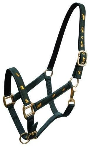 Halter de náilon forrado de neoprene ajustável com sobreposição "cavalo de corrida" - Imagem 1 de 1