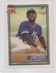 Topps Desert Shield 1991 Gerald Perry Royals # 384 - Imagen 1 de 2