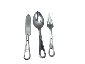 US Mess Kit 3tlg Messer Gabel Löffel Set, gebraucht gut - Bild 1 von 7
