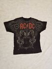 AC/DC Shirt Concert tour Small/Medium Vintage 90s Rockband Classic Rocktee 