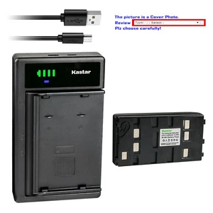 Kastar LED Charger Battery for Panasonic NV-S6A NV-S6B NV-S6E NV-S7 NV-S70 - Picture 1 of 9