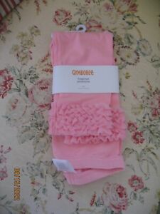 NWT GYMBOREE Cotton Candy Pink Pull On Knit Legging Girl Size 2T Ruffle Hem CUTE