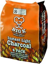 BIG K 4 x 1kg Bags Instant BBQ Charcoal