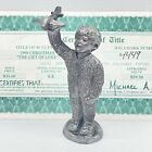 Michael Ricker Pewter Gift of Love Christmas Boy 1998 #4449 With Certificate