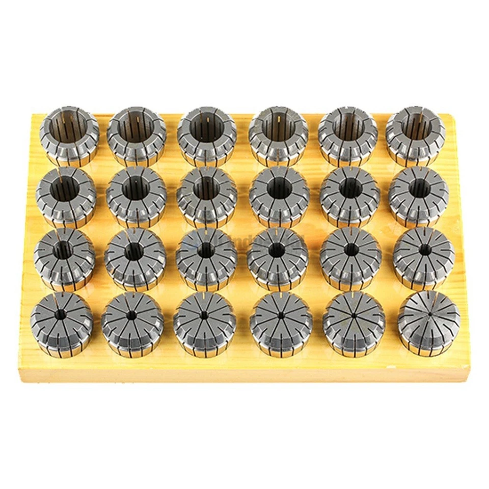 24 Pc. 3-26mm x 1mm ER40 Collet Set Millimeter ER CNC - Image 1 of 1