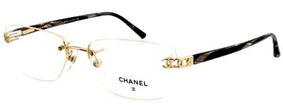 Nuevo CHANEL CH 2025 153 56mm Dorado CC Cocomark Montura Anteojos Italia Foto 1 de 4