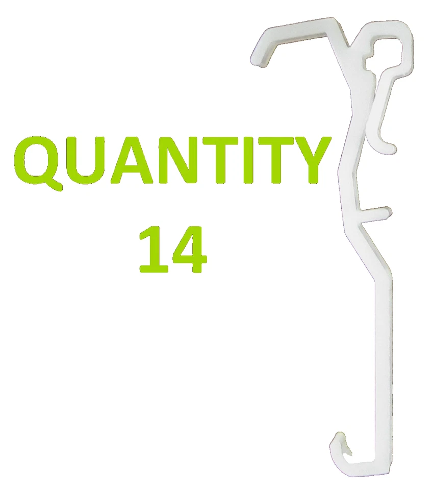 Clips de cenefa de 3,25" para persianas horizontales de imitación y madera cantidad de piezas 14 piezas Foto 1 de 1