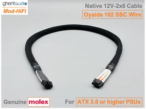 ⚡️HiFi Oyaide 3398 Native PCIe5 12V-2x6 Cable for Seasonic CORE ATX 3.1 GX-850 - Afbeelding 1 van 6