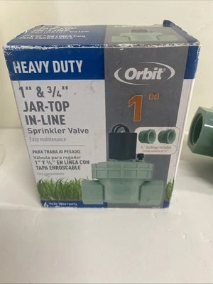 Orbit 57465 Heavy Duty 1" & 3/4" Jar-Top In-Line Sprinkler Valve - Image 1 of 4