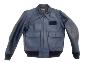 Sporty’s Pilot Shop Leder Bomber Ziegenleder Fliegerjacke Typ ANJ-3 Größe Small - Bild 1 von 9