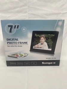 New Sungale 7 inch Digital Desk Photo Frame Ultra Thin Design Factory Sealed - Picture 1 of 5
