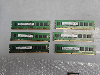 Lote de 6 - Samsung 8GB 2Rx8 PC3-12800U Desktop Memória RAM M378B1G73QH0-CK0 - Imagem 1 de 2