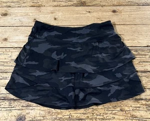Athleta Girls Size XL(14) Black Camo Swing Skort EUC - Picture 1 of 8