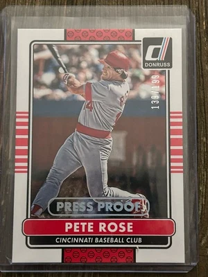 Panini Donruss 2015 - Pete Rose #192 prueba de prensa plata/199 Foto 1 de 2