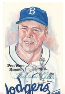 1985 PEREZ-STEELE SIGNED PEE WEE REESE /10,000 LIGHT SIGNATURE - Picture 1 of 2