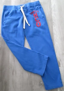 VTG Y2K HOLLISTER HCO BLUE STITCHED SPELLOUT SWEATPANTS MENS SIZE M HEAVYWEIGHT - Picture 1 of 7