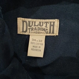 Duluth Trading - Men's Dark Blue Jeans - 100% Cotton - NWOT - 34x32 - Picture 1 of 8