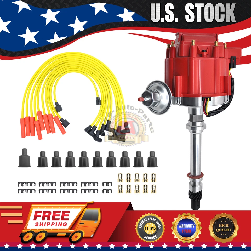 Chevy BBC 350 454 HEI Distributor Wires Ignition Combo Kit for 5.7L GM08 Foto 1 de 4