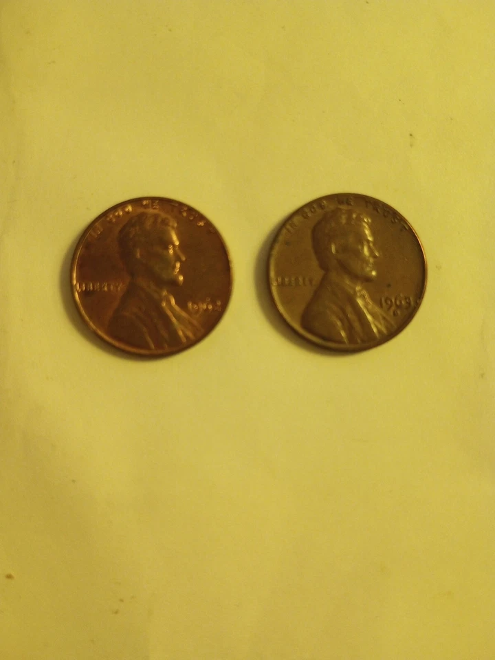 Rare Pennies- 1962 Lincoln No Mint Mark & 1963 Penny - Image 1 of 3