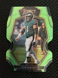 Cam Jurgens 2022 Select Rookie Premier Level Neon Green Prizm Die-Cut /299 SP