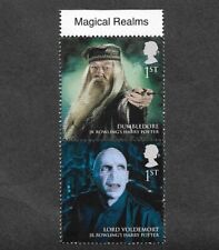 HARRY POTTER VOLDEMORT & DUMBLEDORE 2 X 1ST CLASS ROYAL MAIL STAMPS MNH 2