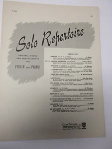 Camille Saint Saens Prelude Le Deluge Violin Piano Harmonium ad lib Sheet Music - Picture 1 of 5