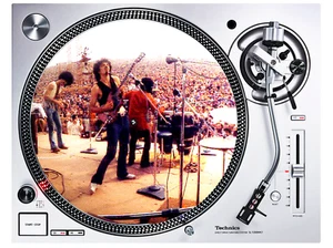 SANTANA WOODSTOCK 12" DJ Turntable Slipmat for Vinyl Records - Picture 1 of 1