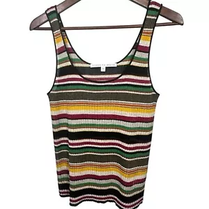 Veronica Beard Bowery Striped Tank Size M Multicolored Preppy - Picture 1 of 10