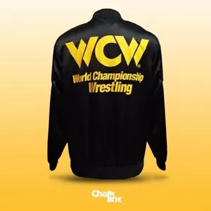 WCW Gold/Schwarz Satin Jacke Chalk Line Marke 3XL Rey Mysterio Neu mit Etikett WWF WWE - Bild 1 von 6