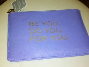 Borsa tote con cerniera Fai una dichiarazione (sii tu, fai te, per te)--Viola/Lavanda - Foto 1 di 3