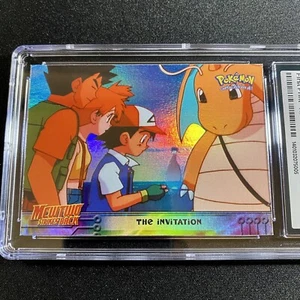 CGC 8 Topps Mewtwo Strikes Back: The Invitation #13 Rainbow Foil Holo casi nuevo/como nuevo psa - Imagen 1 de 3